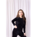 Жіночий спортивний велюровий костюм Чорний, XL Жіночий спортивний велюровий костюм Чорний, XL