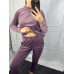 Жіночий спортивний велюровий костюм Ліловий, M