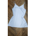 Жіноча нічна сорочка біла шовкова на регульованих бретельках. Біла, XS