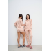 Комплект шовковий трійка сорочка з шортами та штанами Кремовий, S Комплект шовковий трійка сорочка з шортами та штанами Кремовий, S