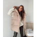 Жіноча жилетка з капюшоном осінна Бежевий, 48/52
