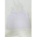 Шовкова майка на тонких бретельках Білий, L