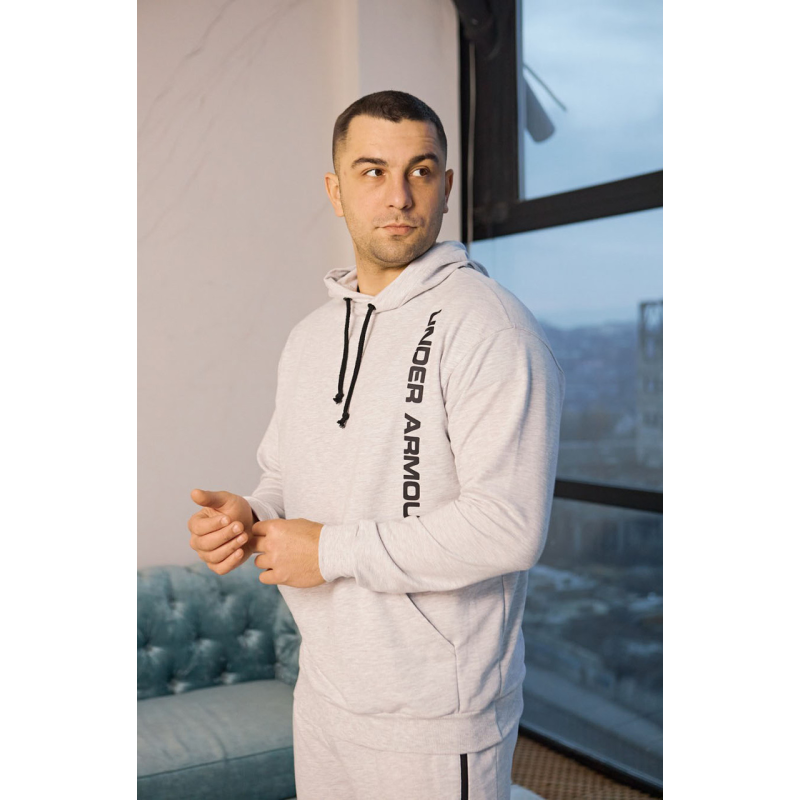 Спортивний костюм чоловічий весна/осінь з написом Білий, 52