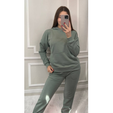 Костюм спортивний жіночий трьохнитка петля Олива, XL