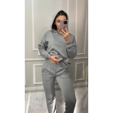 Костюм спортивний жіночий трьохнитка петля Сірий, XS
