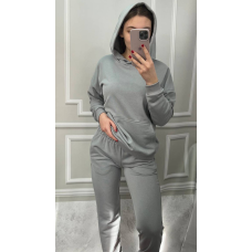 Костюм спортивний жіночий трьохнитка петля Сірий, XL