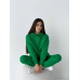 Жіночий спортивний теплий костюм оверсайз на флісі XS, Зелений