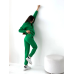 Жіночий спортивний теплий костюм оверсайз на флісі XXL, Зелений