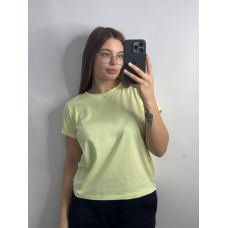 Базова футболка жіноча однотонна Лимонний, M