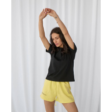 Базова футболка жіноча однотонна Чорний, L