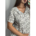 Піжама жіноча муслінова шорти та сорочка,  S, Леопард