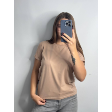 Базова футболка жіноча однотонна Беж, L