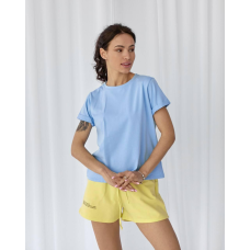 Базова футболка жіноча однотонна Блакитний, M