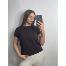 Базова футболка жіноча однотонна Брауні, L