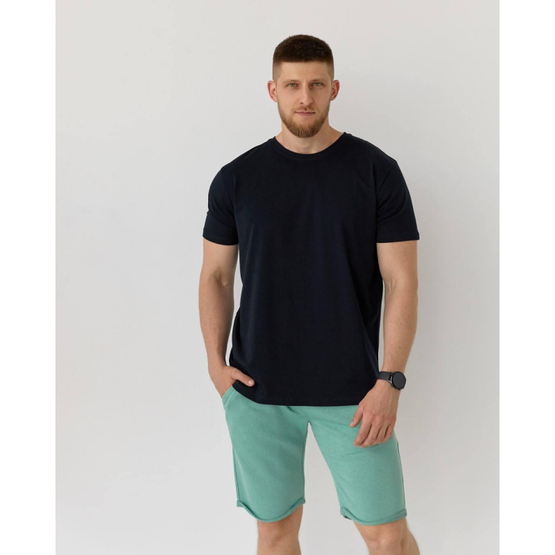 Футболка чоловіча котон Чорний, L