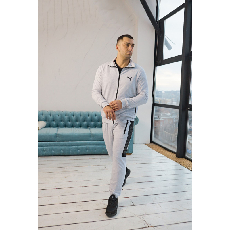 Спортивний костюм чоловічий весна/осінь із написом Білий, 52