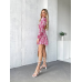 Сукня літня жіноча з відкритою спиною Малиновий, M-L