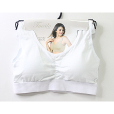 Бюстгальтер топ з широкою гумкою, білий, 65-70 (чашка АА-A-В)