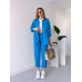 Жіночий костюм сорочка зі штанами Блакитний, 48/52