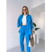 Жіночий костюм сорочка зі штанами Блакитний, 48/52