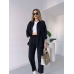 Жіночий літній костюм зі штанами Чорний, 48/52