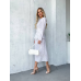 Довга літня сукня Білий, XL-2XL