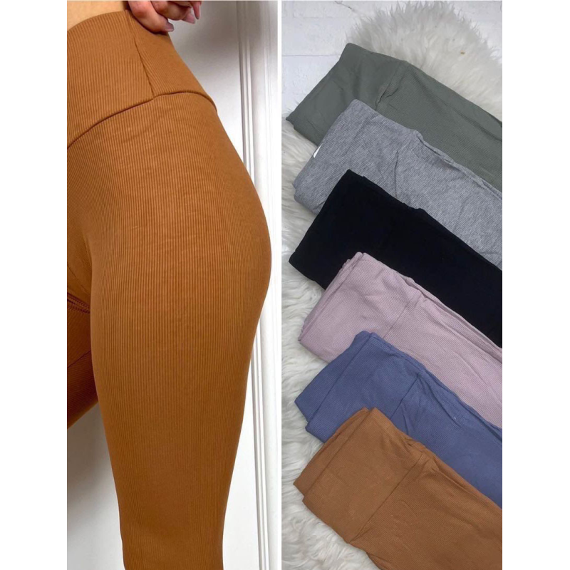 Жіночі легінси рубчик Гірчичний, S/M