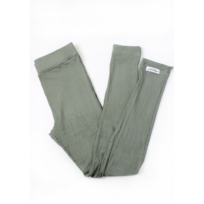 Жіночі легінси рубчик Зелений, S/M