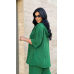 Костюм жіночий трійка зі штанами Зелений, 58/60