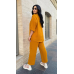 Костюм жіночий трійка зі штанами Гірчичний, 54/56