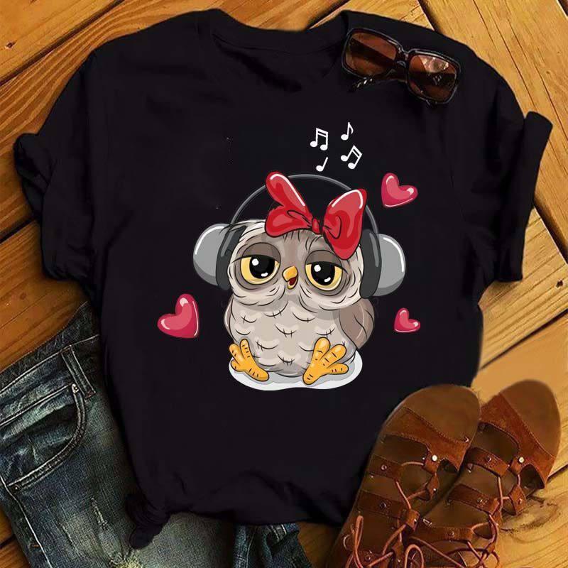 Футболка жіноча турецький трикотаж 3D-накат Білий, Сова4 Футболка жіноча турецький трикотаж 3D-накат Білий, Сова4