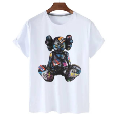 Футболка жіноча турецький трикотаж 3D-накат Білий, Кавс