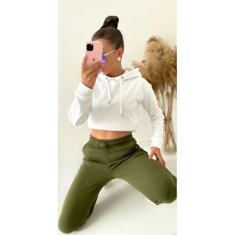 Жіночі зимові спортивні штани Хакі, M