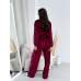 Велюровий костюм жіночий спортивний Бордо, 42/46