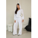 Костюм жіночий велюровий Білий, 48/52