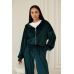 Костюм жіночий велюровий Темно-зелений, 42/46 Костюм жіночий велюровий Темно-зелений, 42/46