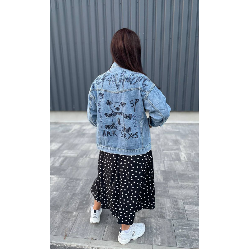 Джинсова куртка жіноча оверсайз, р.42-46 Джинсова куртка жіноча оверсайз, р.42-46