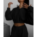 Велюровий костюм жіночий Чорний, 42/46