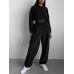 Велюровий костюм жіночий Чорний, 48/52