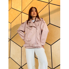 Куртка жіноча оверсайз, Пудровий, L