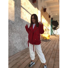 Куртка жіноча оверсайз, Червоний, S