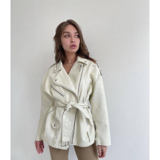 Куртка жіноча оверсайз, Білий, S