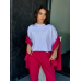 Теплий спортивний костюм жіночий на блискавці Малиновий, 50/52