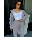 Жіночий спортивний костюм на флісі, Сірий, 42/44 Жіночий спортивний костюм на флісі, Сірий, 42/44
