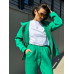 Флісовий жіночий спортивний костюм, Зелений, 42/44