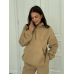 Теплий жіночий костюм TEDDY Бежевий, XL-2XL
