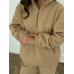 Теплий жіночий костюм TEDDY Бежевий, XL-2XL