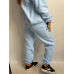Брендовий теплий спортивний костюм жіночий Блакитний, XL-2XL