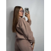 Теплий жіночий костюм TEDDY Капучино, XS-S