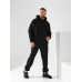 Чоловічий зимовий спортивний костюм на флісі, Чорний, 46/48